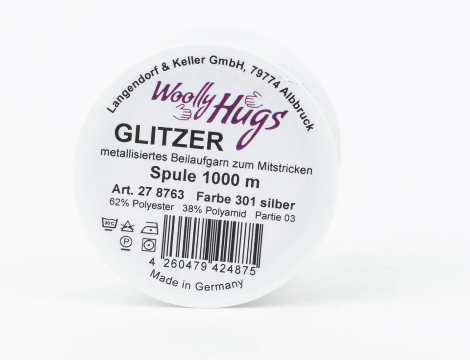 Woolly Hugs GLITZER - Beilaufgarn für elegant funkelnde Highlights - Bild 3 von 3