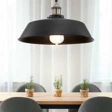 Retro Decken Lampe ALU Hänge Leuchte Küchen Flur Strahler schwarz Vintage Pendel