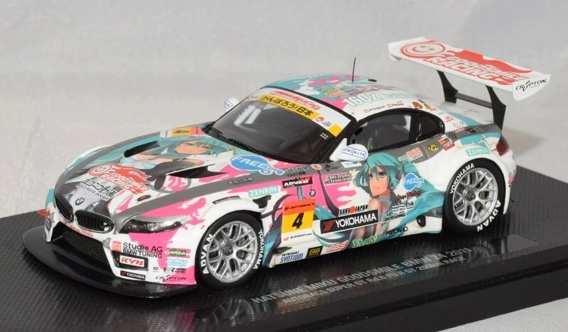 Hatsune Miku Good Smile Racing BMW Z4 2011 FUJI versión ganadora EBBRO 1/43 842054 Foto 2 de 4