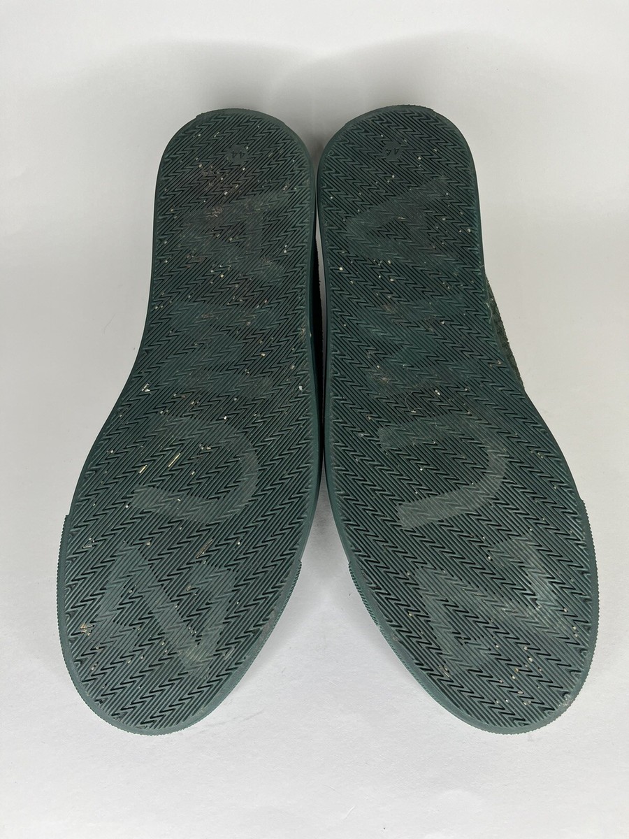 Zuma Shoes Lace Up Casual Sneakers Men Size 44 US 11 Green Suede