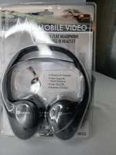 NEW Audiovox Headphones Mobile Video Wireless IR Headset Fold Flat - IRFFCS