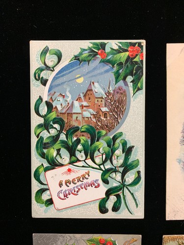 Vintage Postcards - (6) 1900's Christmas themed - Picture 2 of 8