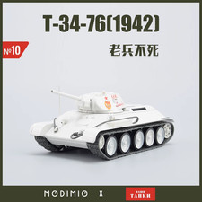 1/43 MODIMIO Our Tanks T-34-76 White Soviet Tank Collectible Model NT010