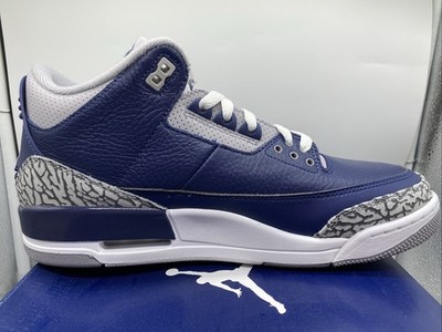 Size 10.5 - Jordan 3 Retro Blue for sale online | eBay