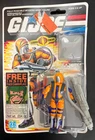 Heat Viper GI Joe 1989 Vintage Hasbro 3.75 inch Figure  with card & bubble