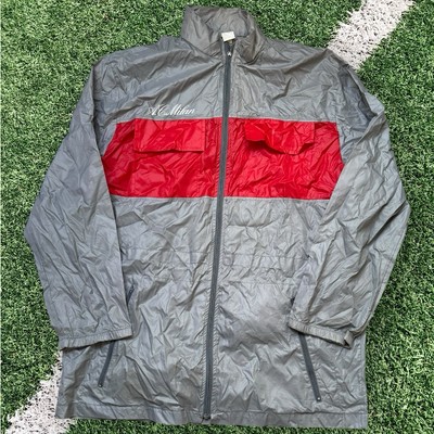 AC Mailand Puma Fußball Jacke Vintage 90s Training Wasserdicht Mantel Herren Large