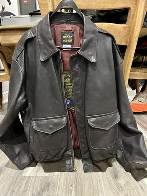 VTG Avirex 30-1415 Type A-2 Leather Jacket USAF Sz 40 USA Made