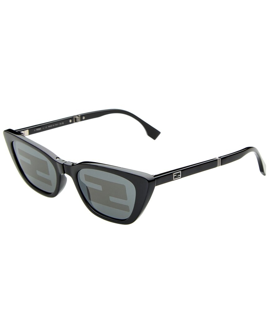 Buy Fendi Women Sunglasses Black Smoke Mirror Cat Eye