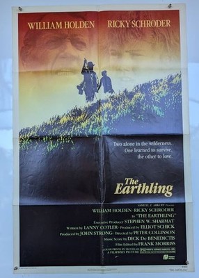 The Earthling Original 1980 Movie Poster William Holden Ricky Schroder Vintage