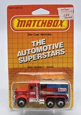 Matchbox 1987 PETERBILT TANKER (Getty Red, 1981) New Old Stock MB56 1:80 New NOS