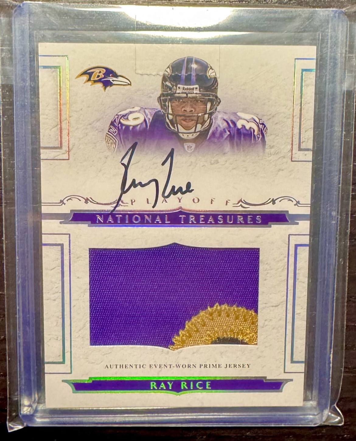 Ray Rice National Treasures Rookie Patch Auto #/99 2008 #107 RPA Ravens