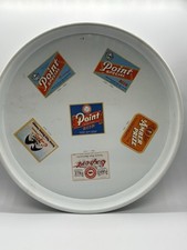 Vintage STEVENS POINT BEER Tray White Various Labels 13"