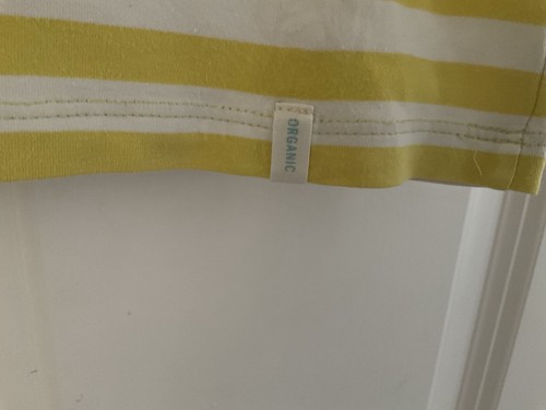 Seasalt Yellow /White striped imagine T shirt 14 - Picture 7 of 10