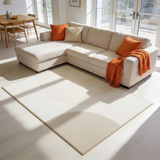 UZU 120x160cm Machine Washable Area Rug for Living Room and Bedroom Non-Slip ...