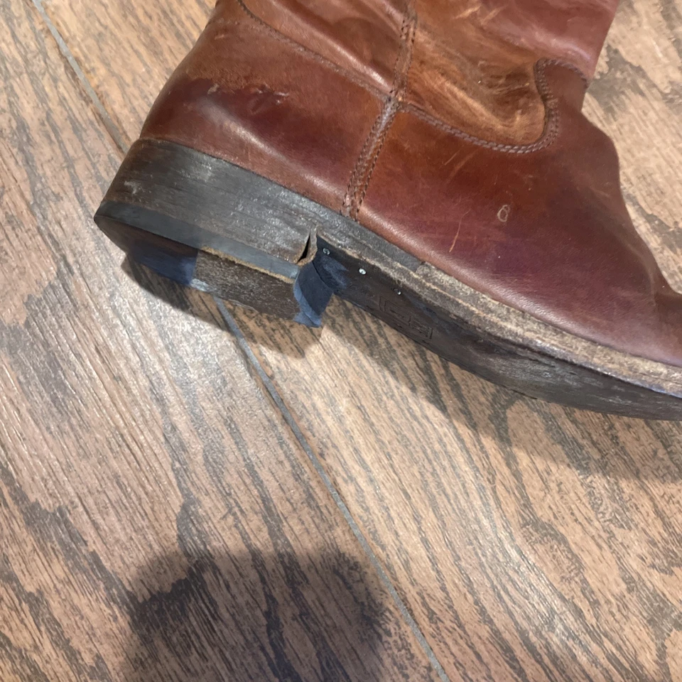 Botas de cuero marrón para mujer Frye talla 6,5 Foto 4 de 4