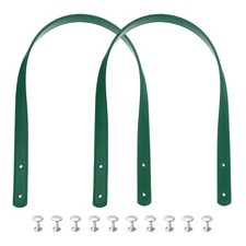 2pcs 24 Leather Purses Straps Handbag Belt Band Bag Handle Deep Green