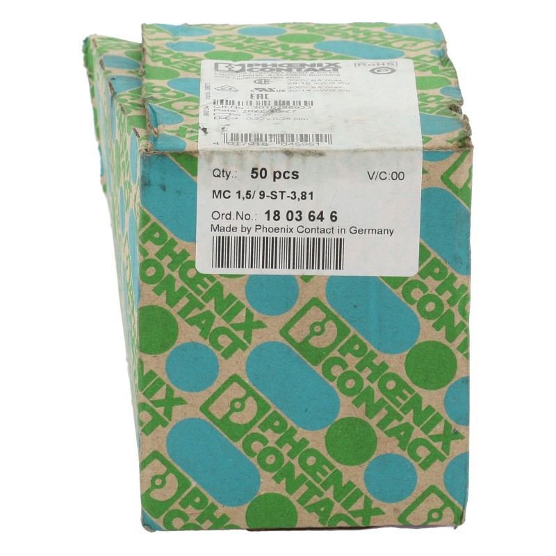 47Pcs Pheonix Contact MC 1.5/9-ST-3.81 7mm Open Box (B524)