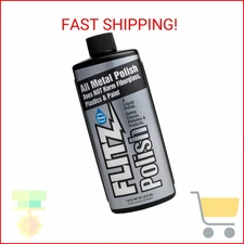 7.6oz USA-Made Metal Polish Liquid for Aluminum, Chrome, Brass, Nickel, Silver -