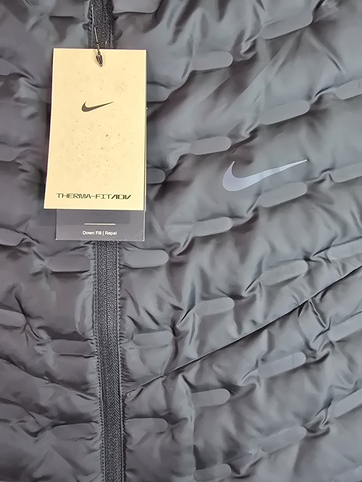 SACAI X NIKE Nike Therma Fit ADV Repel Aeroloft Gilet Uomo Nero Giacca da Corsa Senza Maniche XL