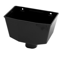Rain water Down Pipe Hopper Black for 68mm Round 65mm Square Down pipe