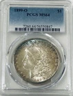 1899 O Morgan Silver Dollar PCGS MS64 Nice Touch of Blue Toned