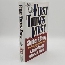 First Things First Stephen R Covey Hardcover Time Management Book