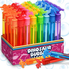32 Pack Bubble for Kids Party Favors, 8 Style Mini Bubble Wands with Gift Box, D