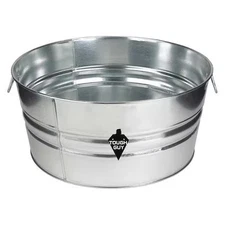 Utility Tub, 17 Gal., Silver,  3Ant3