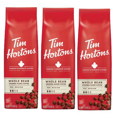 3 Pack Tim Hortons Medium Roast Whole Bean Coffee, Orignial Blend (32 oz.) 13.16 per pound