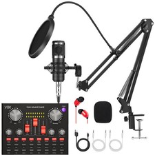 Podcast Equipment Bundle, BM-800 Recording Studio Package with Voice Changer ...