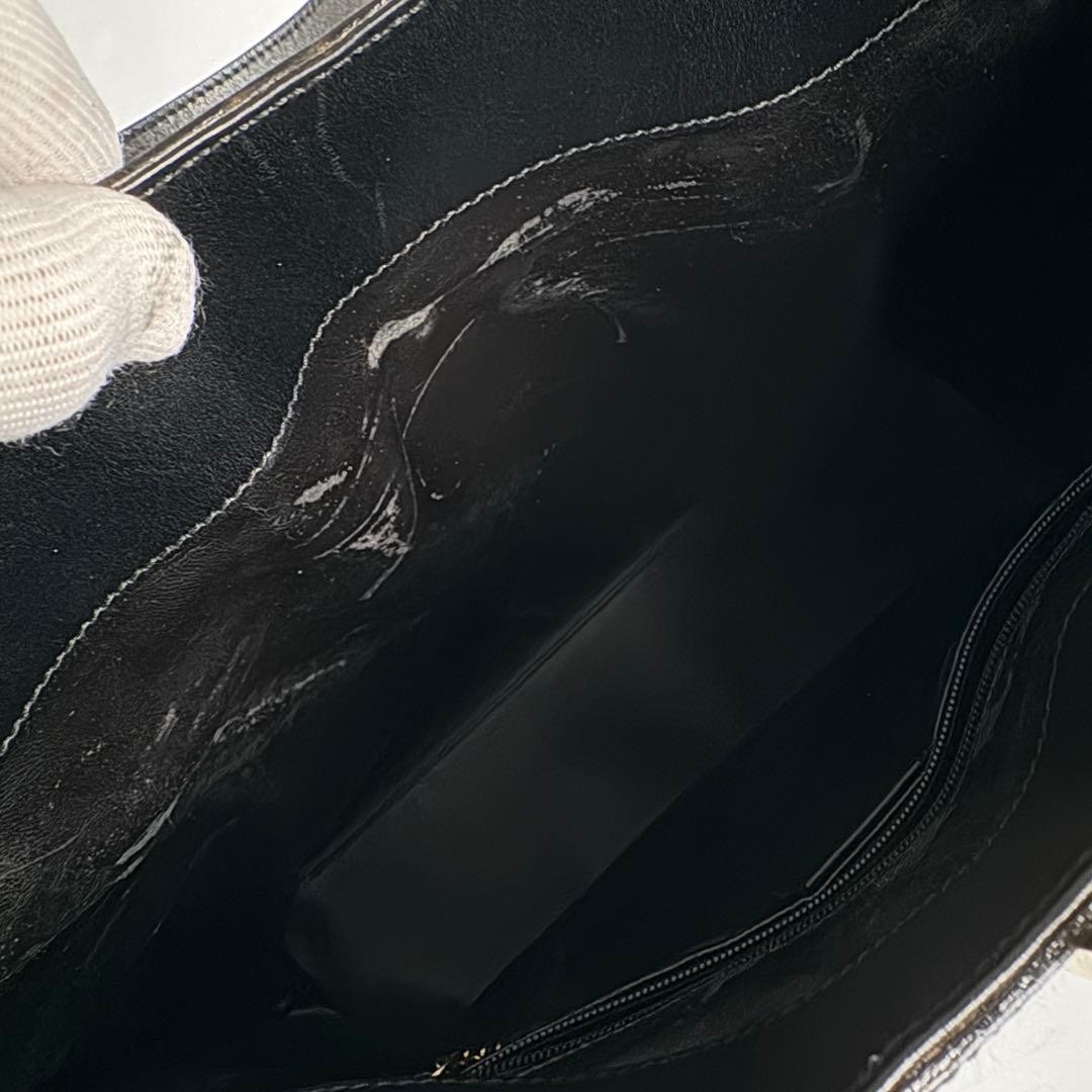 GUCCI Archive Leather Hobo Bag Black One Shoulder Tote with Gold Hardware thumbnail 15