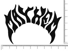 Mayhem Lost Surfboards Die Cut Sticker Decal 8.2" x 5.7" Surf Skate Snow