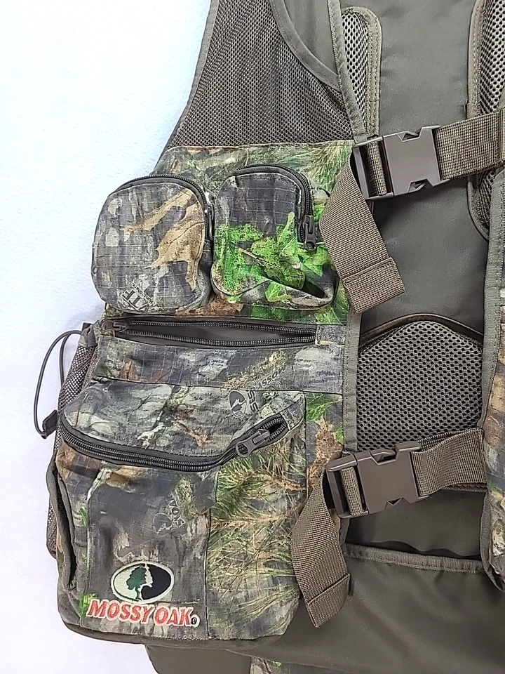 Mossy Oak Obsession Turkey Camo Vest Mens L With Cushion Seat - Image 4 of 4