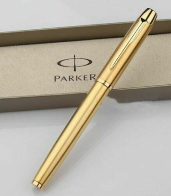 #ad Good Full Gold Parker IM Series Fine F Nib Fountain Pen No Box $9.89