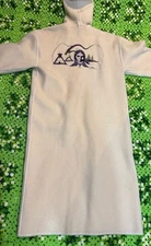 Vtg Linda Lundstrom LaParka Coat Wool Medium Indigenous art Embroidery