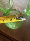 Vintage Footed Pedestal Dessert Cups Uranium Glass Sherbet Jeannette Lot 4 — photo 10