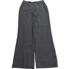 VTG Brooks Brothers Wool Dress Pants Trousers Pin Stripe Lined Womens Sz 8 Gray