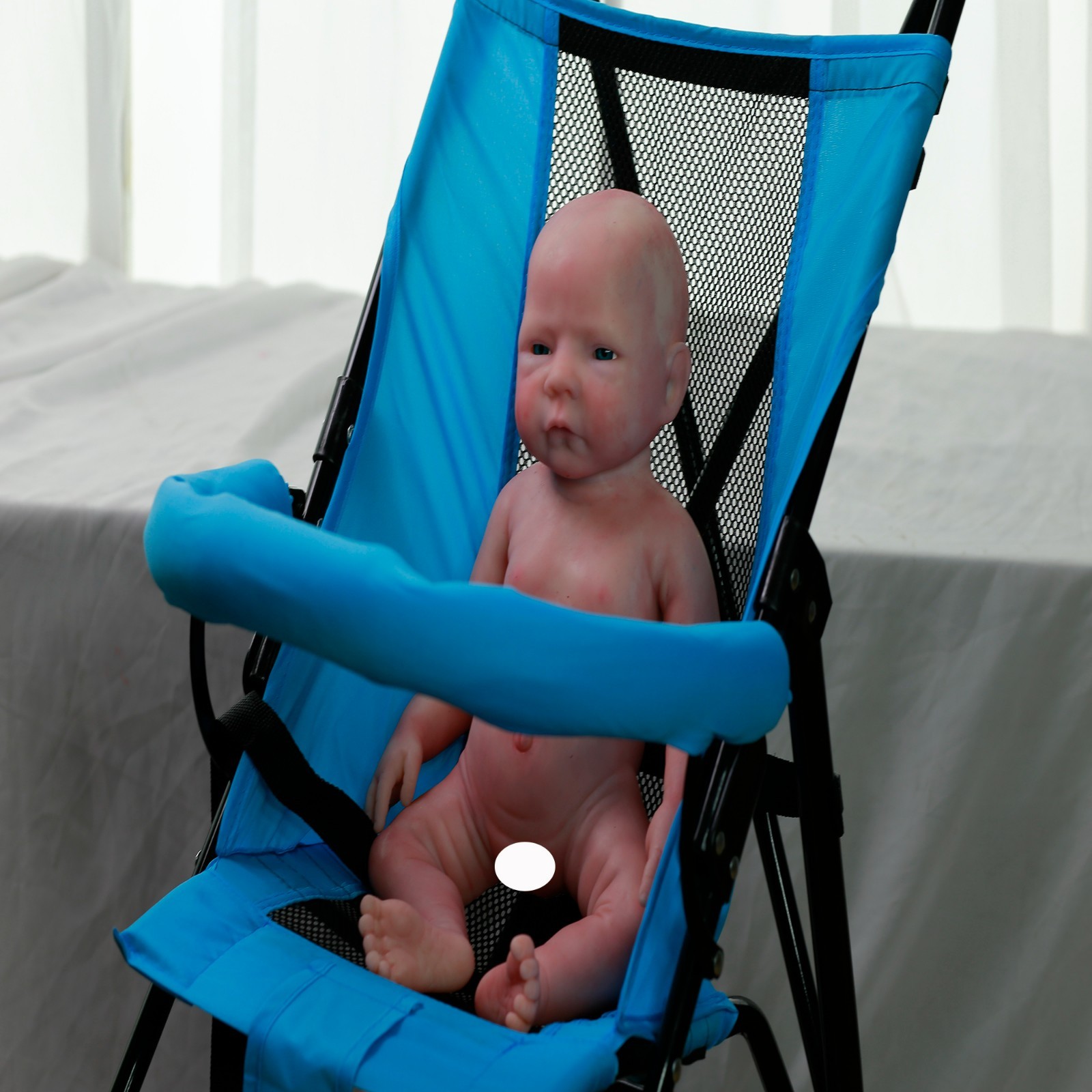 NEW 18.5" Drink-Wet System Lifelik Reborn Baby Girl Doll, Full Platinum Silicone