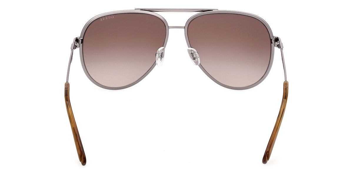 NWT Guess GU00209-08V Gunmetal Aviator 61mm Sunglasses Guess Aviator Sunglasses main image 2