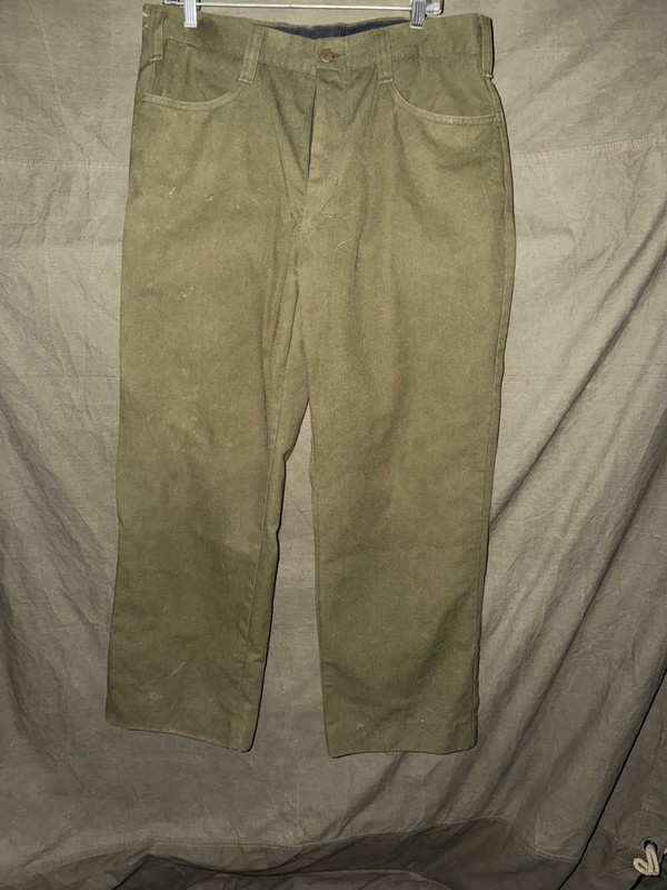Vintage FSS Wildland Firefighting Pants Mens 36x34 Green FR Aramid Talon 90's