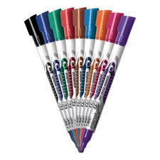 BIC GELIPP121AST Low Odor and Bold Writing Pen Style Dry Erase Marker Bullet...