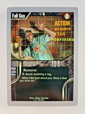 Fall Guy - v1.0, Netrunner CCG card (1996 WotC) Base Set Limited 1.0 TCG