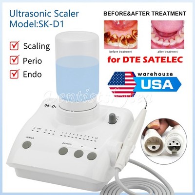 Dental Portable Ultrasonic Piezo Scaler 2*Bottles For DTE SATELEC SK-D