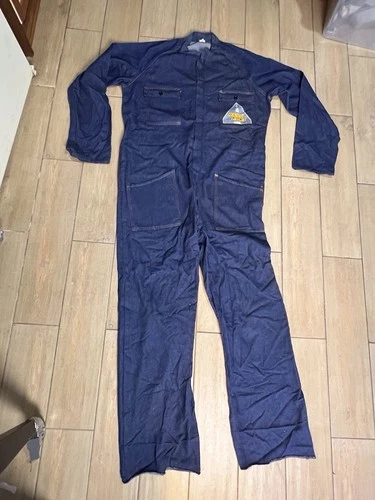 Coverall Chambray Team Racing Oil Fiat Work Suit 70s - product listing photo