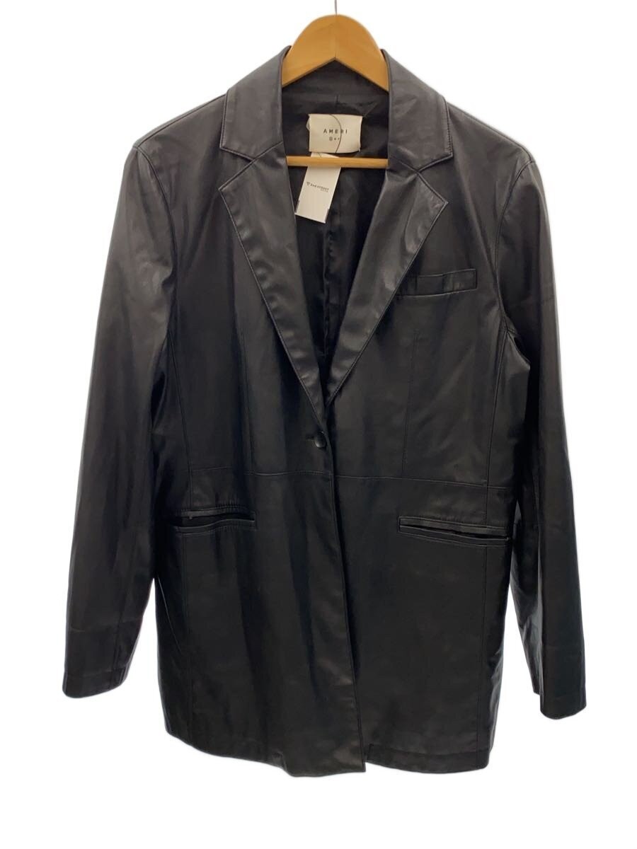 Ameri Leather Jacket Blouson/S/Polyester/Blk/0121… - image 1