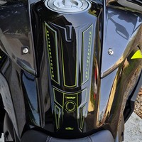Aufkleber 3D Motorrad Kompatibel Benelli TRK 702X 2023-25 Tank-Schutzfolie Gelb