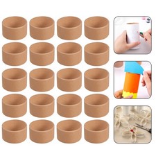20Pcs Children DIY Craft Paper Rolls Round Brown Painting Cardboard Tubes