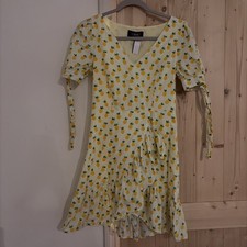 Cider Dress Size S Black Short Sleeve Pineapple Print