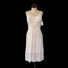 Vintage VANITY FAIR 50s 60s Nylon SEXY Nightie Slip Nightgown USA 34 NWT