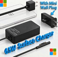 65W Microsoft Surface Pro charger With Mini Wall Plug, 6FT Power Cord